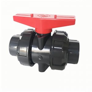 帶平臺的UPVC承插球閥，可加裝電氣動執(zhí)行