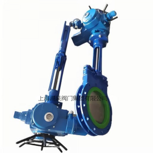 電動刀閘閥PZ973-16 DN350，DN400排渣、處理顆